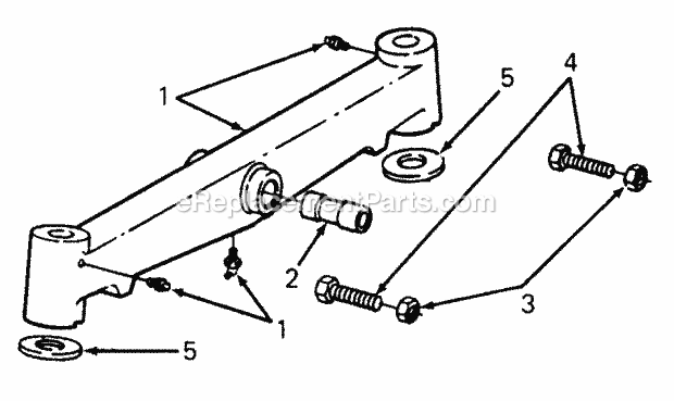 Front Axle Kit: 759-3268 Diagram and Parts List for 1105 135-292-100, 135-292-399, 0350039U, 136-292-1 Cub Cadet Lawn Mower